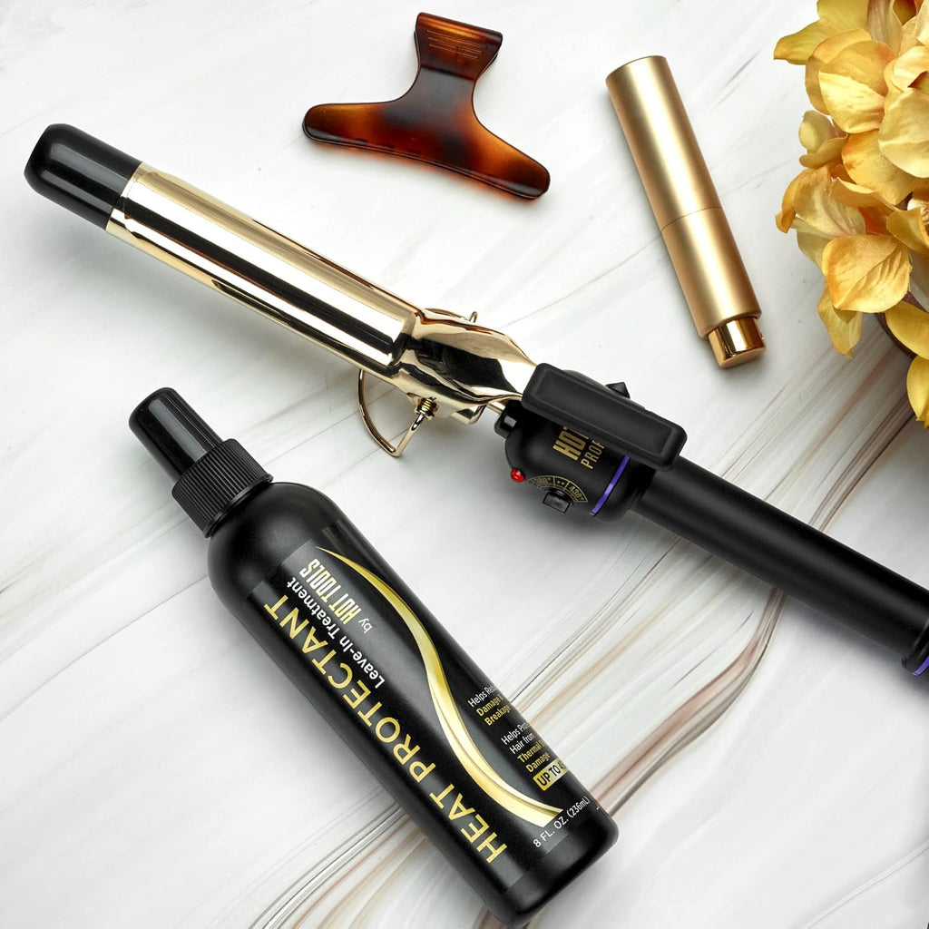 Helen of Troy Hot Tools 24K Gold Curling Iron / Wand 1"