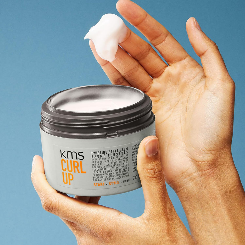 KMS CURL UP Twisting Style Balm 7.7 oz / 230 ml | Hold 1/5 & Shine 1/5