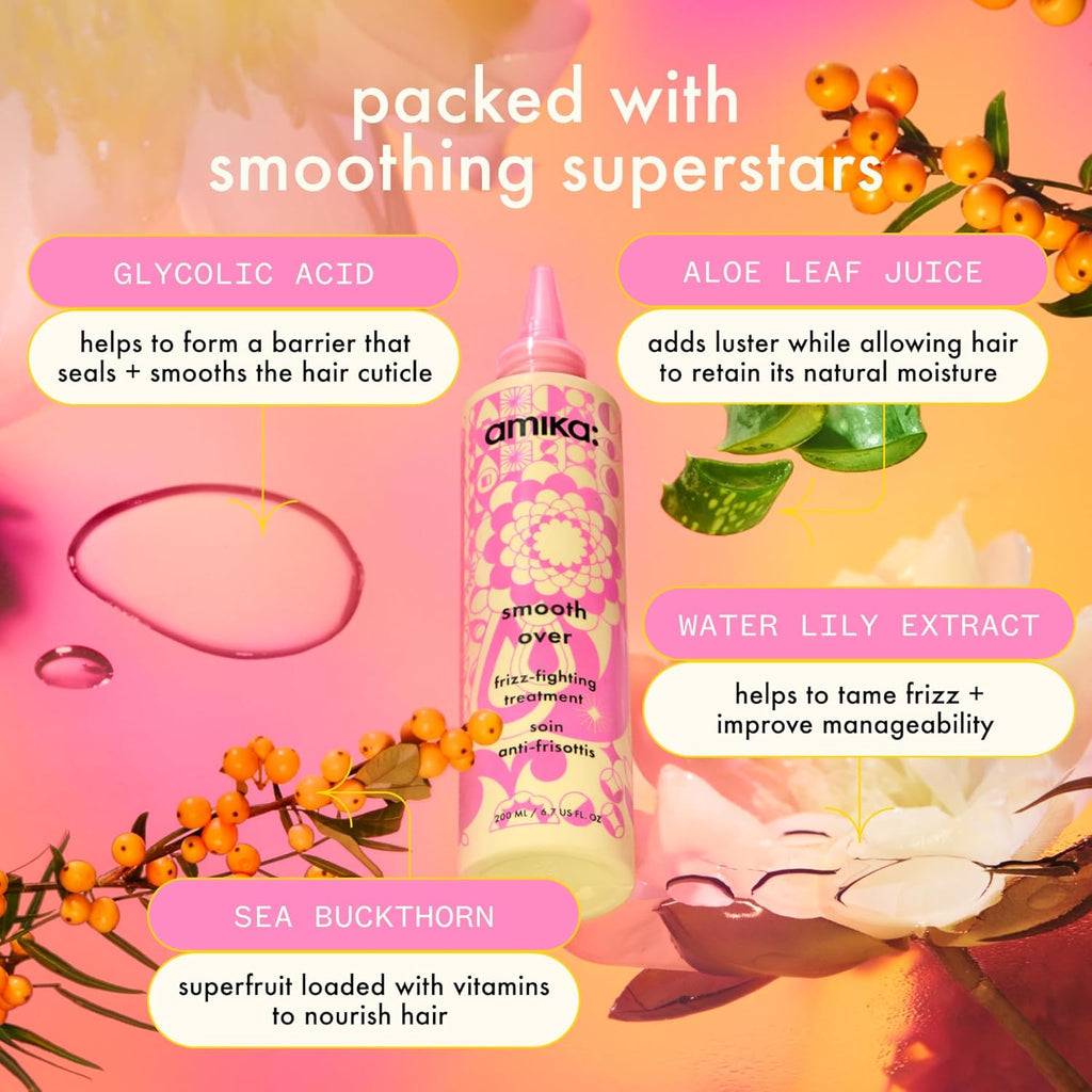 Amika SMOOTH OVER Frizz-Fighting Treatment 6.7 oz / 200 ml