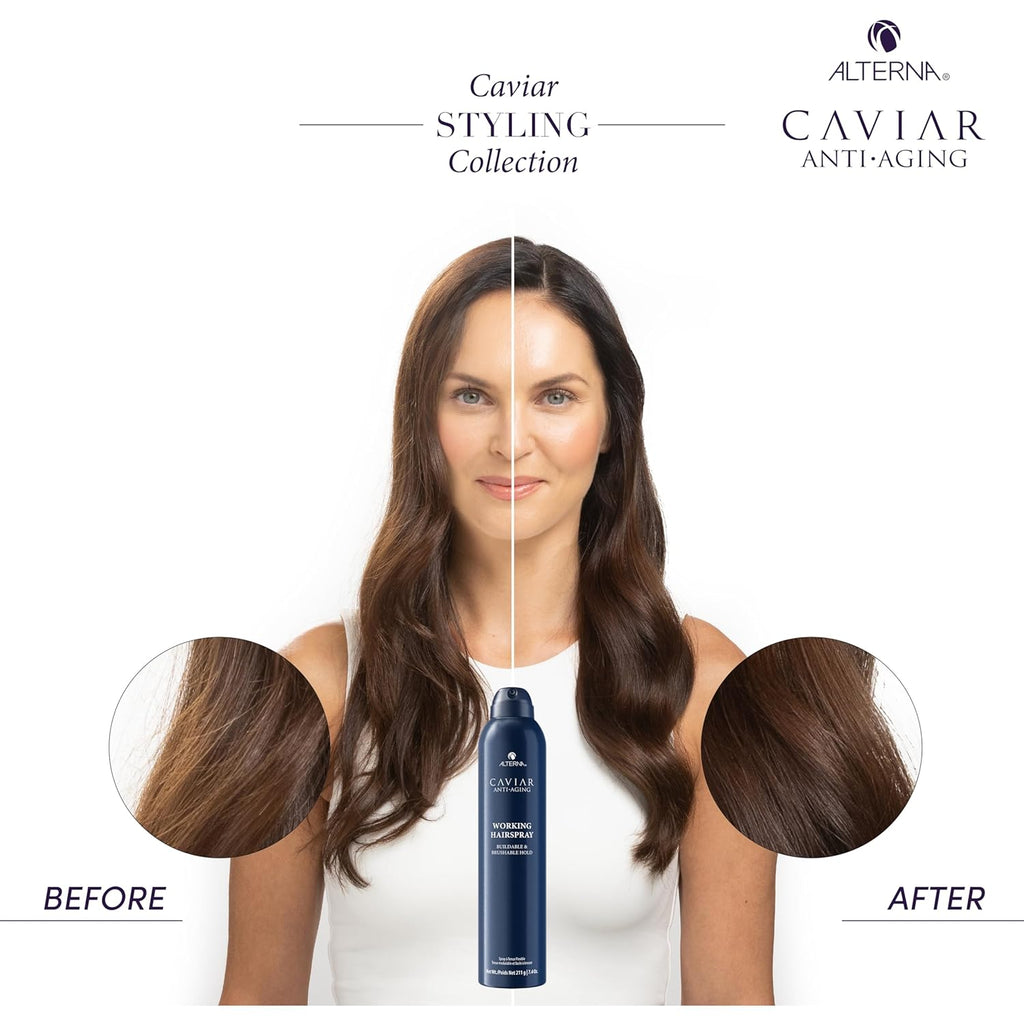 Alterna Caviar Anti-Aging Professional Styling Working Hairspray 7.4 oz | Hold 3/5 - 873509028727