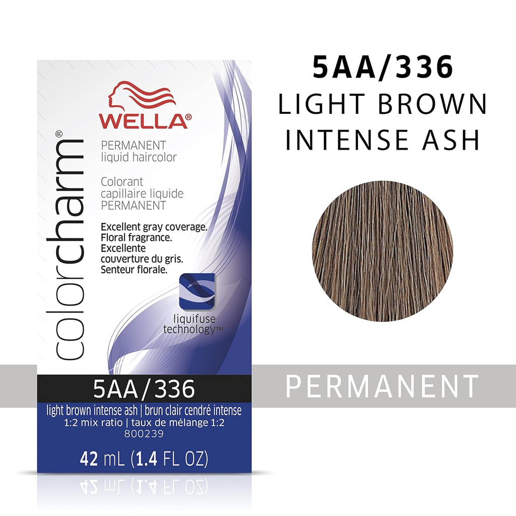 381519047336 - Wella ColorCharm Permanent Liquid Hair Color 42 ml / 1.4 oz - 5AA / 336 Light Brown Intense Ash