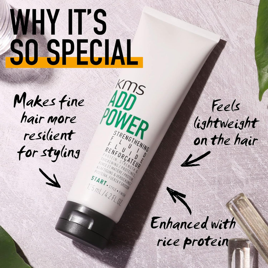 KMS ADD POWER Strengthening Fluid 4.2 oz / 125 ml | Protein, Strength & Thickening