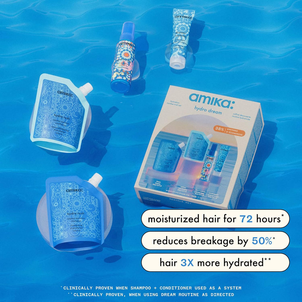 Amika Hydro Dream Hydration Routine Trial Travel Set