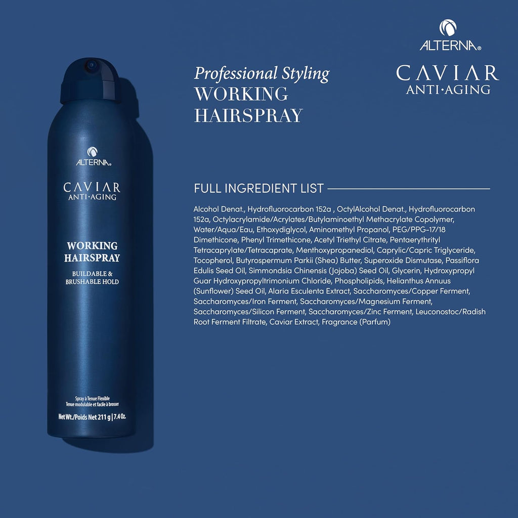 Alterna Caviar Anti-Aging Professional Styling Working Hairspray 7.4 oz | Hold 3/5 - 873509028727