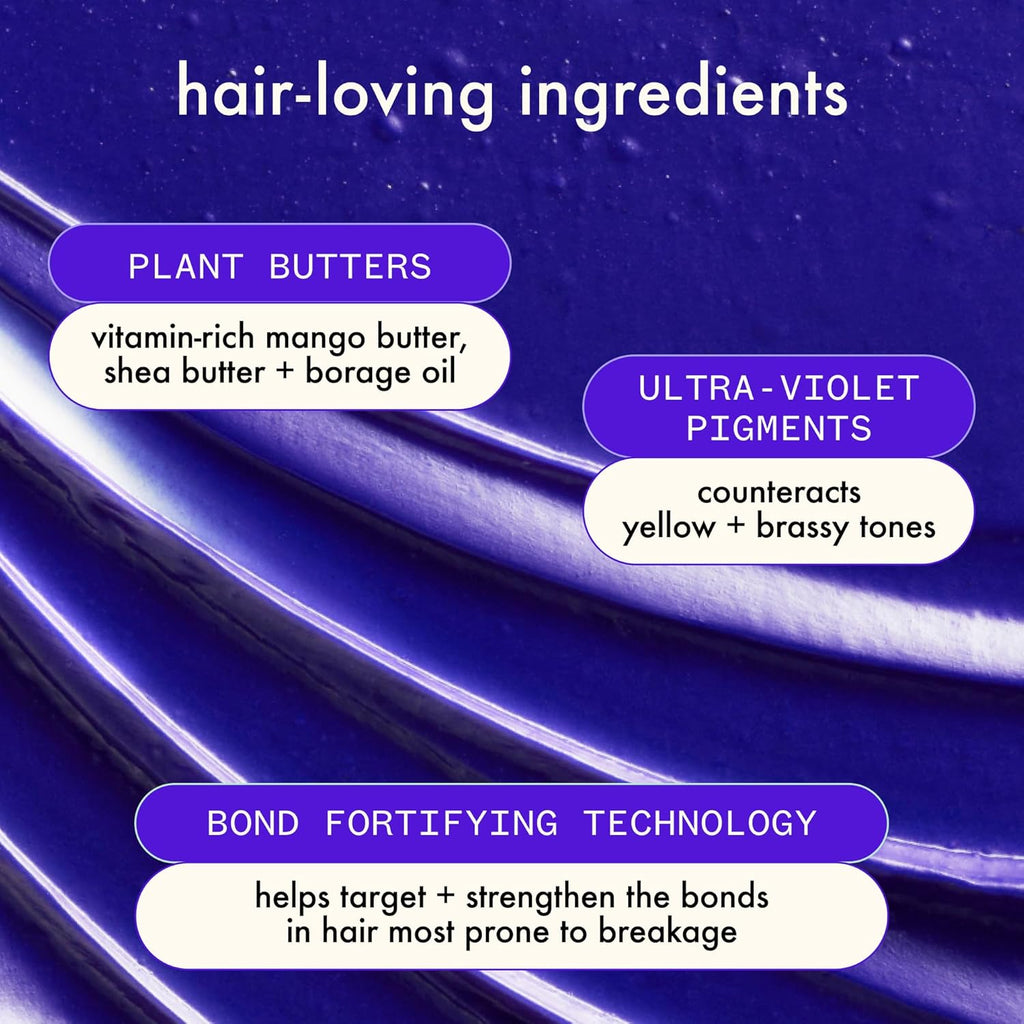 Amika BUST YOUR BRASS Toning + Strength Repair Mask 8 oz / 250 ml