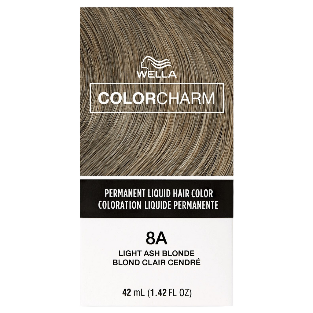 Wella ColorCharm Permanent Liquid Hair Color 42 ml / 1.4 oz - 8A / 740.5 Light Ash Blonde