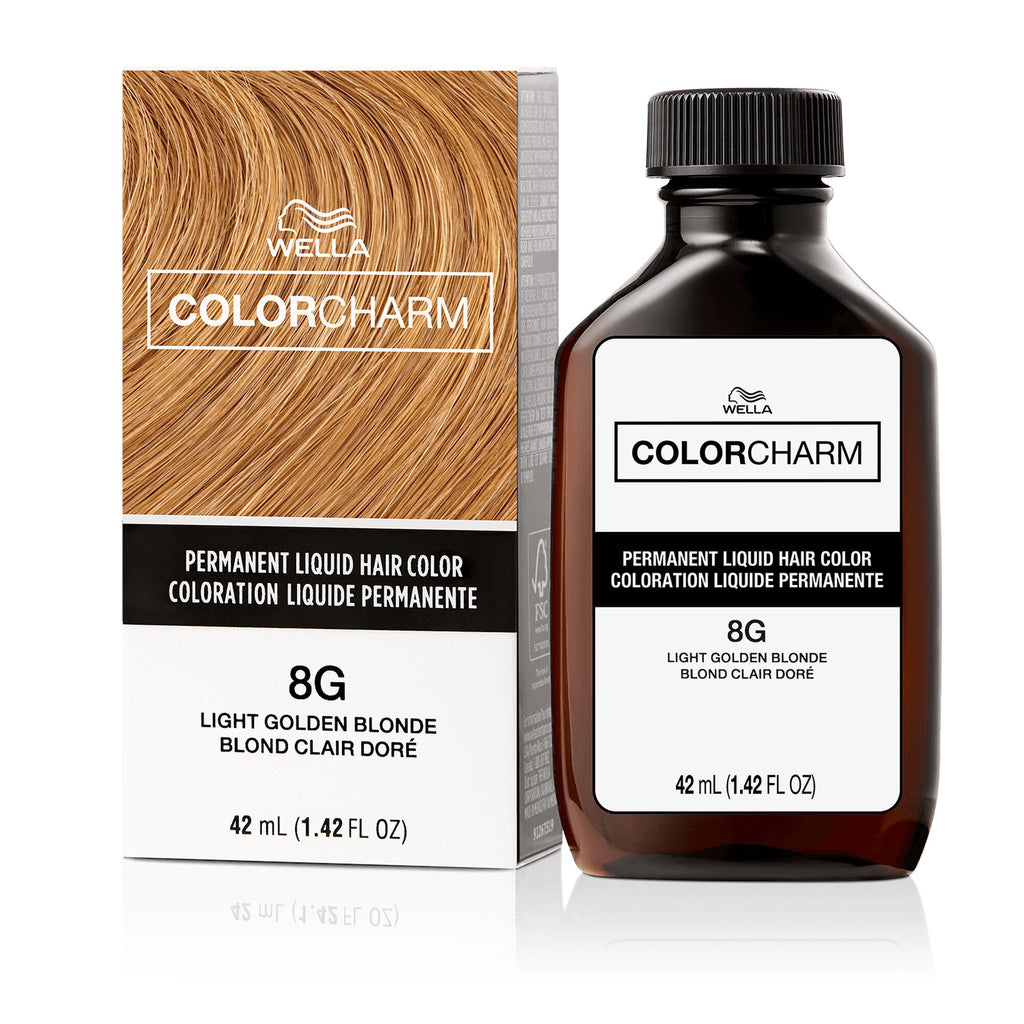 Wella ColorCharm Permanent Liquid Hair Color 42 ml / 1.4 oz - 8G / 841 Light Golden Blonde