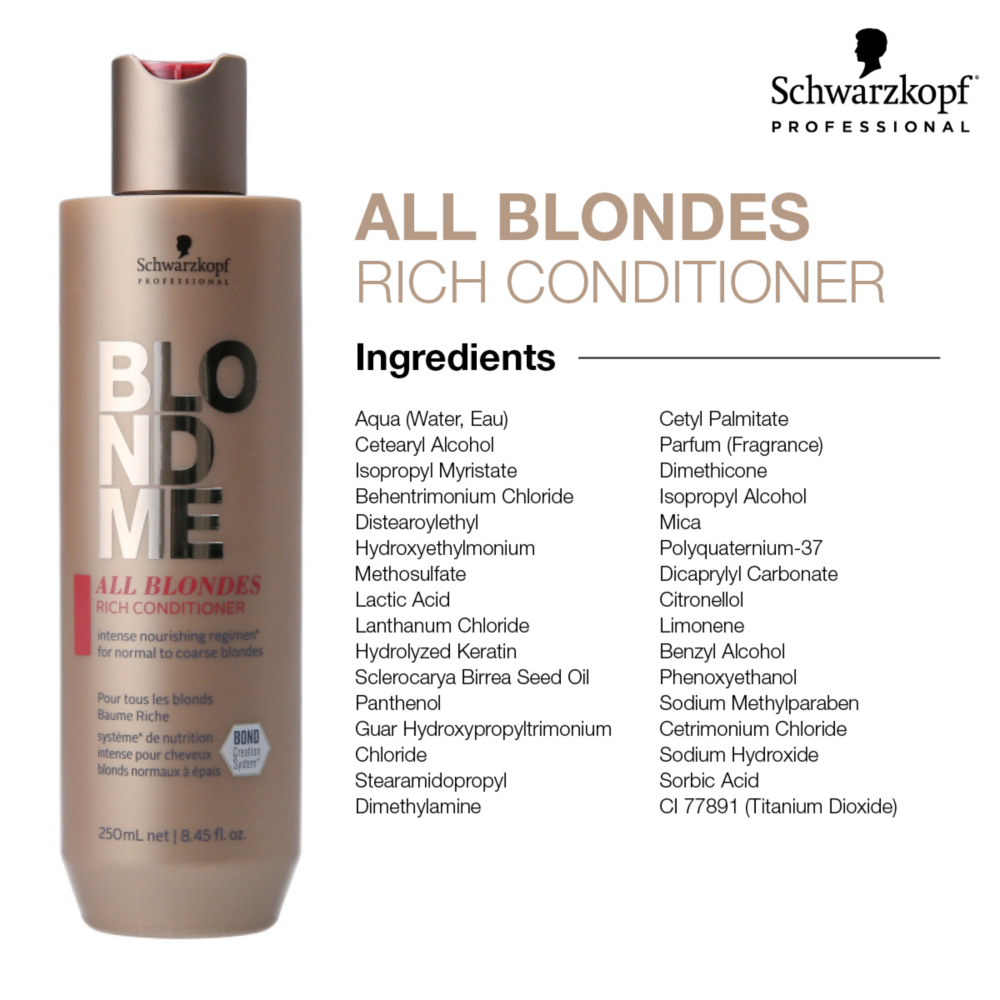 4045787635751 - Schwarzkopf BLONDME All Blondes Rich Conditioner 8.45 oz / 250 ml
