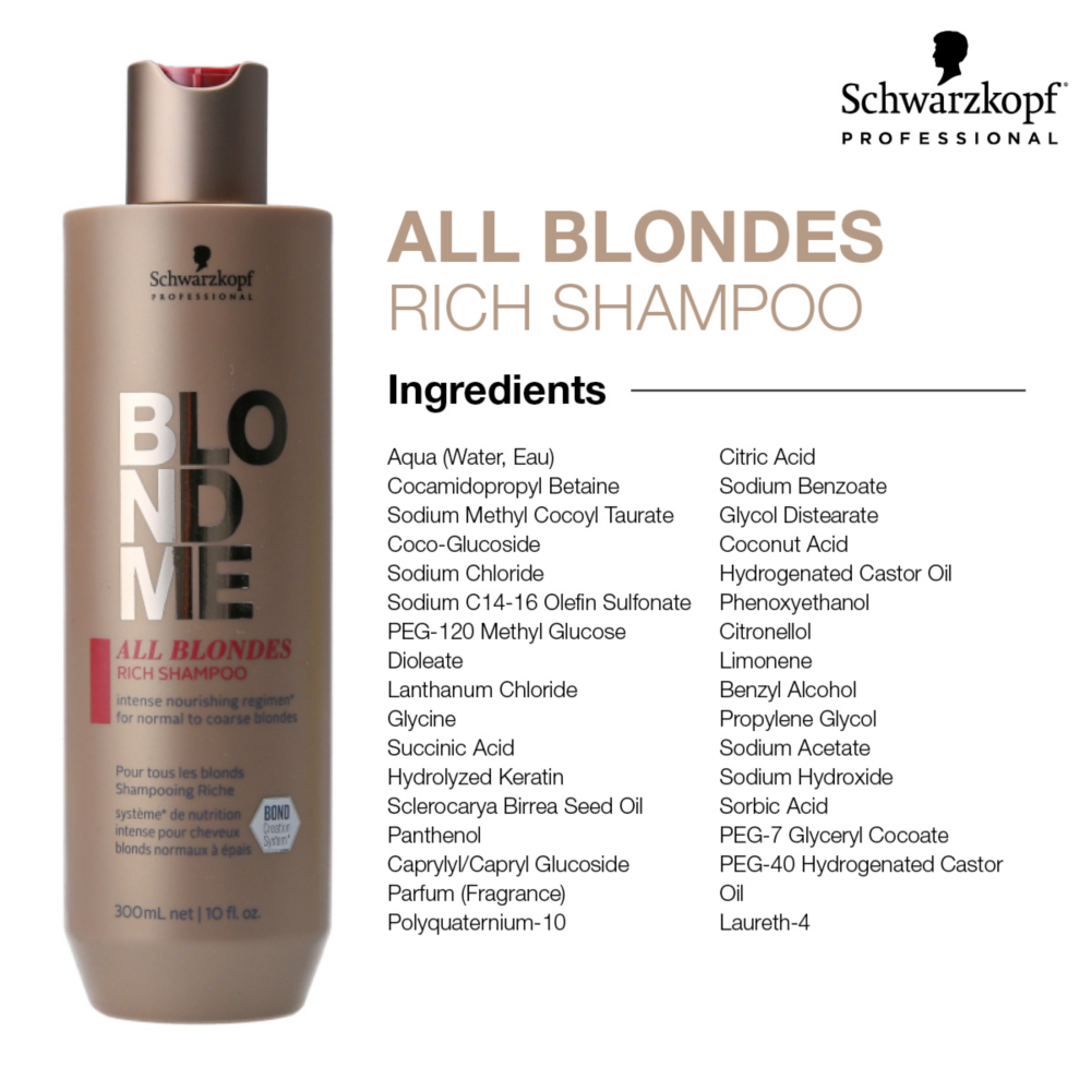 4045787639834 - Schwarzkopf BLONDME All Blondes Rich Shampoo 10 oz / 300 ml