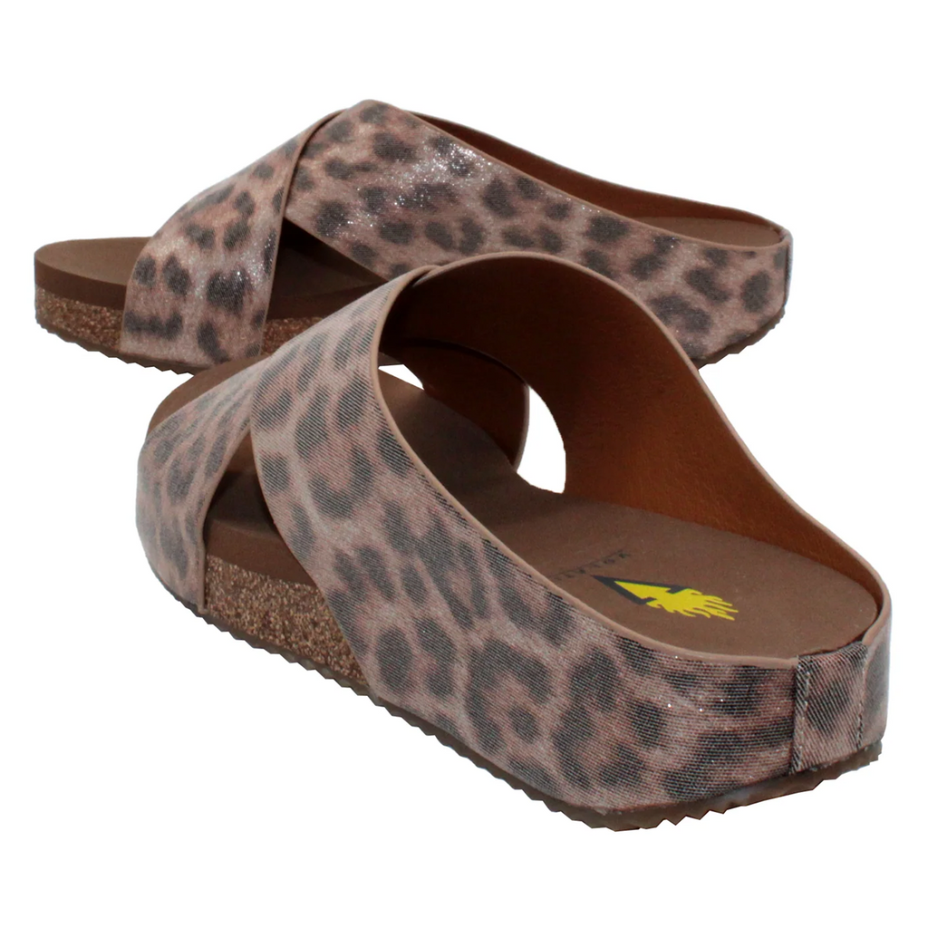 Volatile Ablette Wedge Sandal in Bronze Leopard