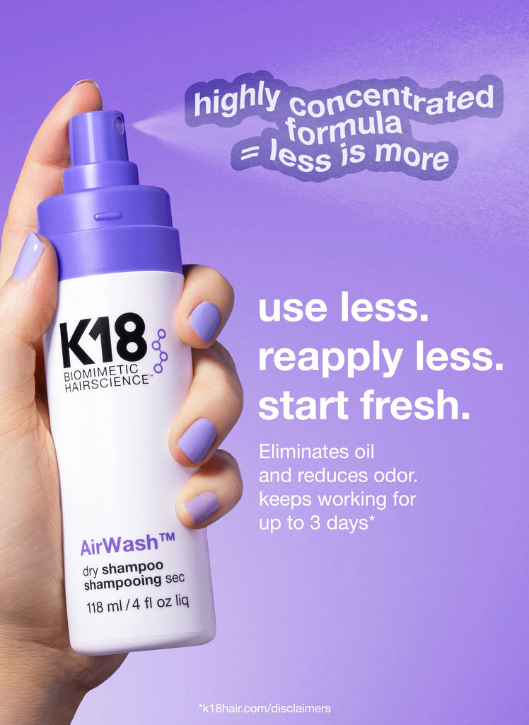 858511000817 - K18 AirWash Dry Shampoo 118 ml / 4 oz