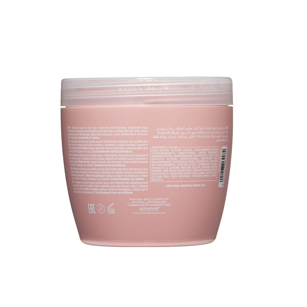 Alfaparf Semi Di Lino Moisture Nutritive Mask 500 ml / 16.9 oz | For Dry Hair - 8022297064284