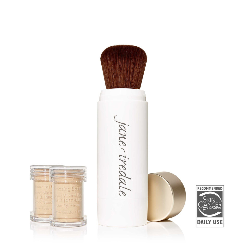 670959114341 - Jane Iredale Amazing Base Loose Mineral Powder Refillable Brush SPF 20 - Satin