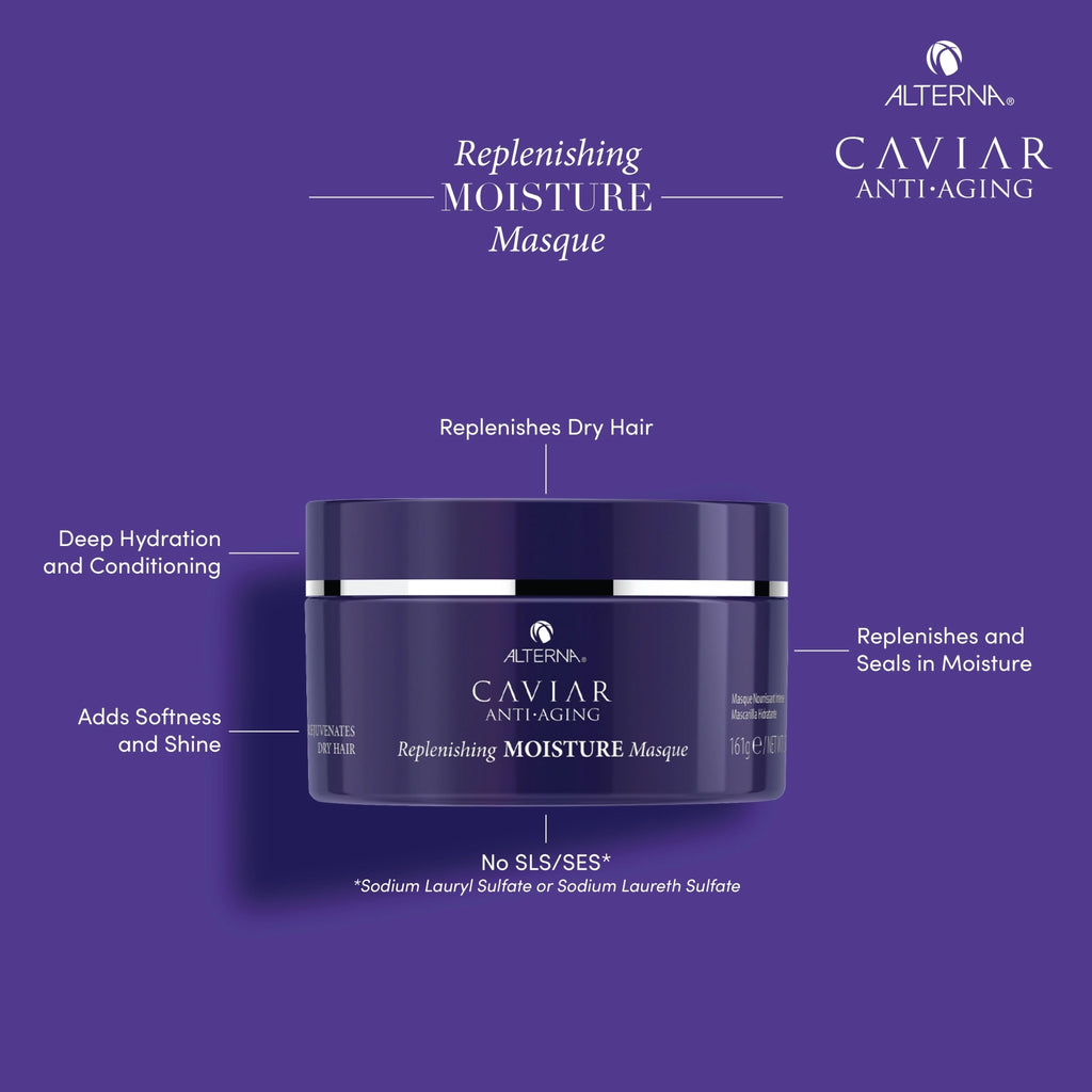Alterna Caviar Anti-Aging Replenishing Moisture Masque 5.7 oz | For Dry Hair - 873509027812