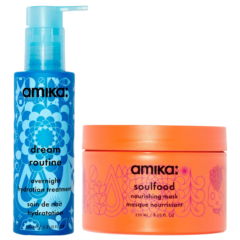 840117812246 - Amika Mask Quest Gift Holiday Kit | Dream Routine Treatment & Soulfood Nourishing Mask