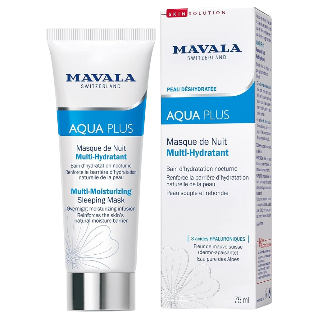 Mavala AQUA PLUS Multi-Moisturizing Sleeping Mask 2.6 oz / 75 ml | Skin Solutions