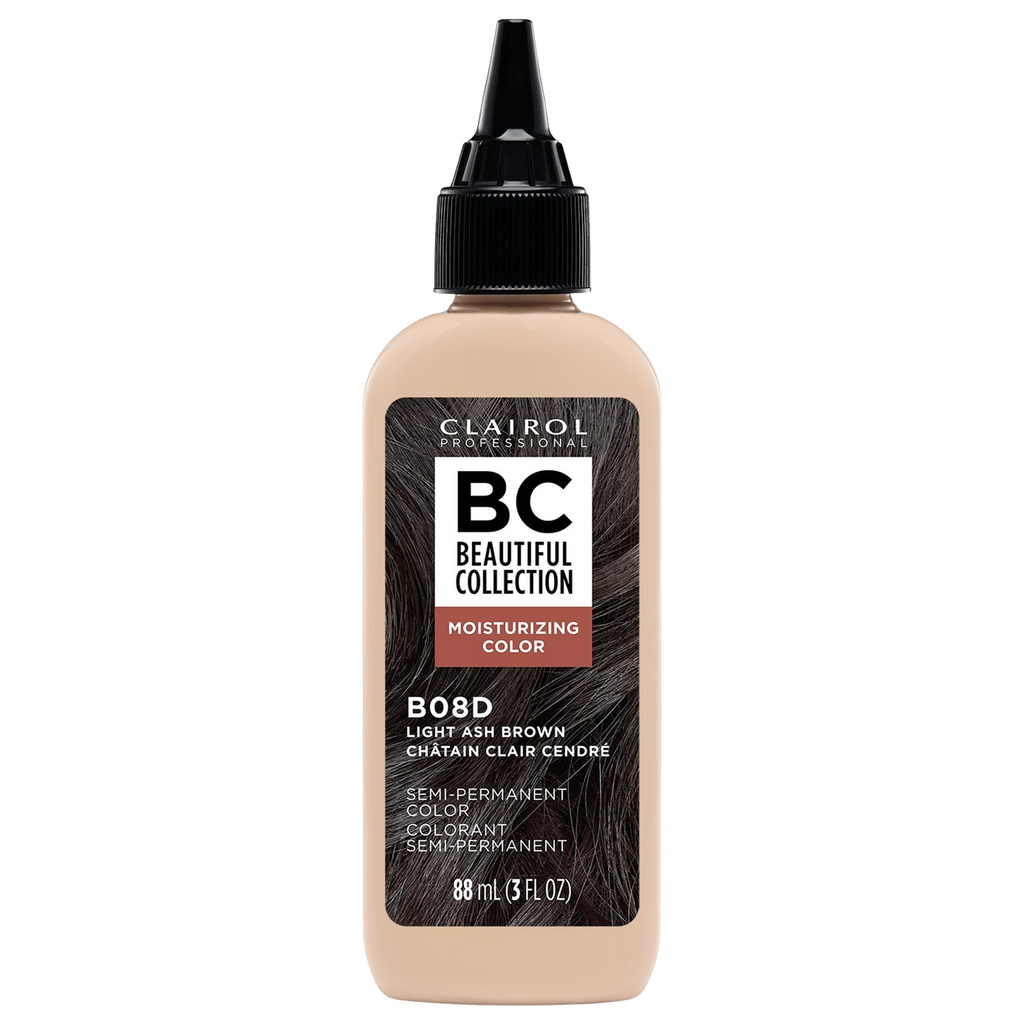 B08D Light Ash Brown - Clairol Professional Beautiful Collection Semi-Permanent Moisturizing Hair Color