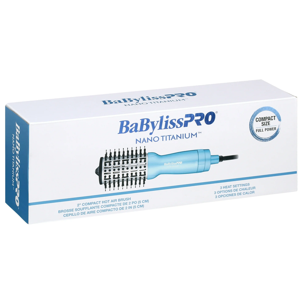 BabylissPro Nano Titanium Compact Hot Air Brush - 2"