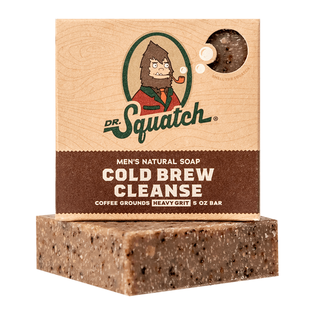 851817007245 - Dr. Squatch Men's All Natural Bar Soap 5 oz - Cold Brew Cleanse | Heavy Grit