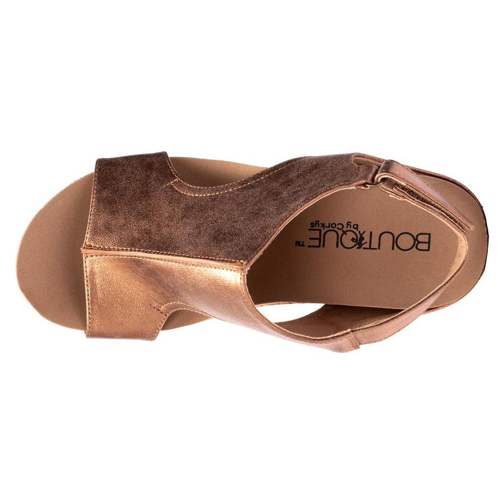 Corkys Carley Wedge Sandal in Antique Bronze