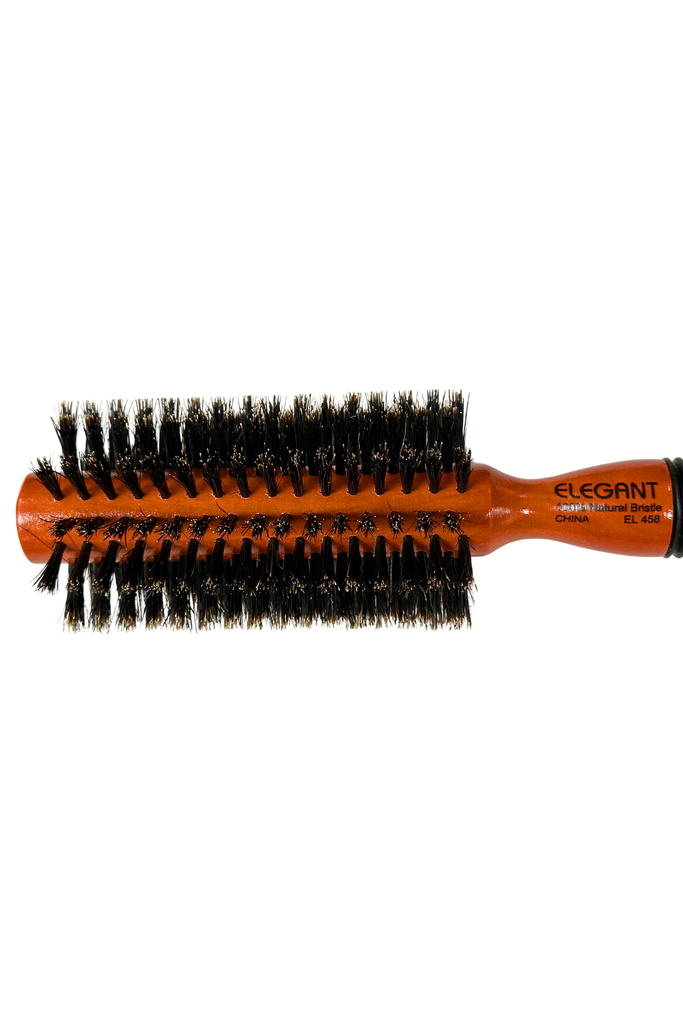 Elegant #458 Round Boar Hairbrush - 12 Rows (2.25")