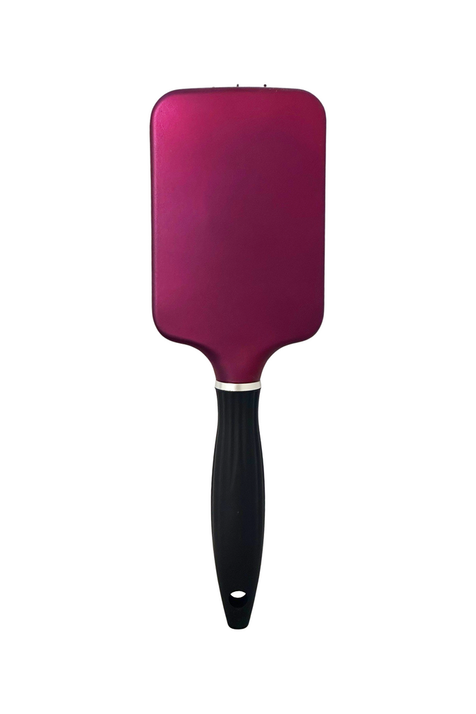 Elegant #573 Ionic Styling Paddle Hair Brush - Large (10.5") / Metallic Purple