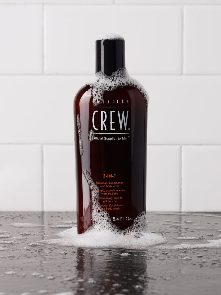 American Crew 3-in-1 8.4 oz | Shampoo, Conditioner & Body Wash - 669316058220