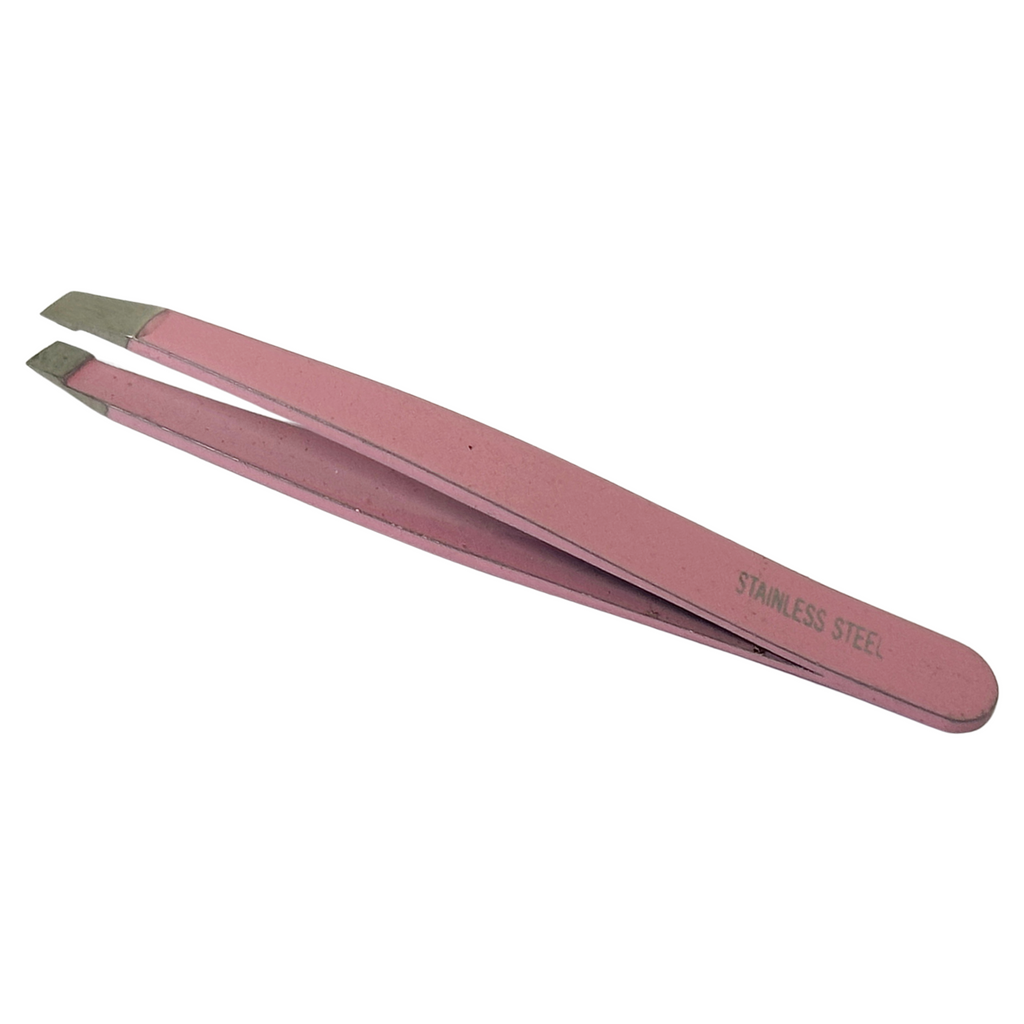 Esthetic Plus #2903 Super Inox Stainless Steel Mini Slanted Tweezer (2.5") - Colors Vary