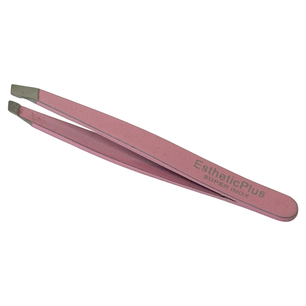 Esthetic Plus #2903 Super Inox Stainless Steel Mini Slanted Tweezer (2.5") - Colors Vary