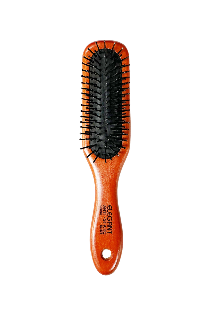 Elegant #475 Anti-Static Paddle Pin Hairbrush - Styler / Small (9")