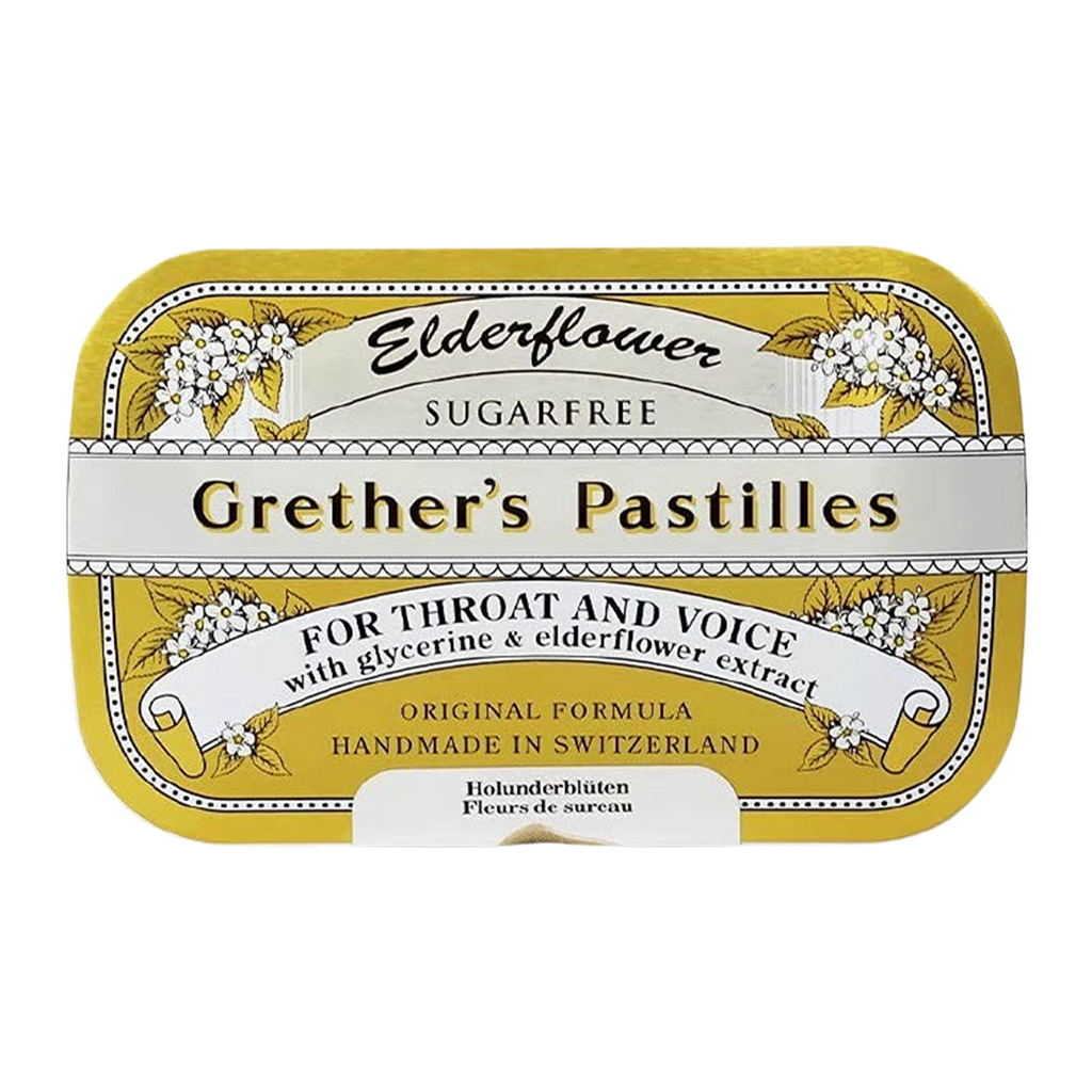 364031000492 - Grether's Pastilles 3.75 oz / 110 g - Elderflower Sugarfree