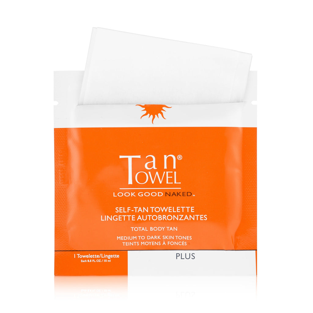 659711135633 - Tan Towel Self-Tan Towelettes Total Body Tan 5 Pack - Plus | Medium to Dark Skin Tones