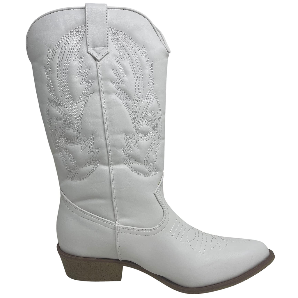 Coconuts By Matisse Gaucho Western Boot in White Solid