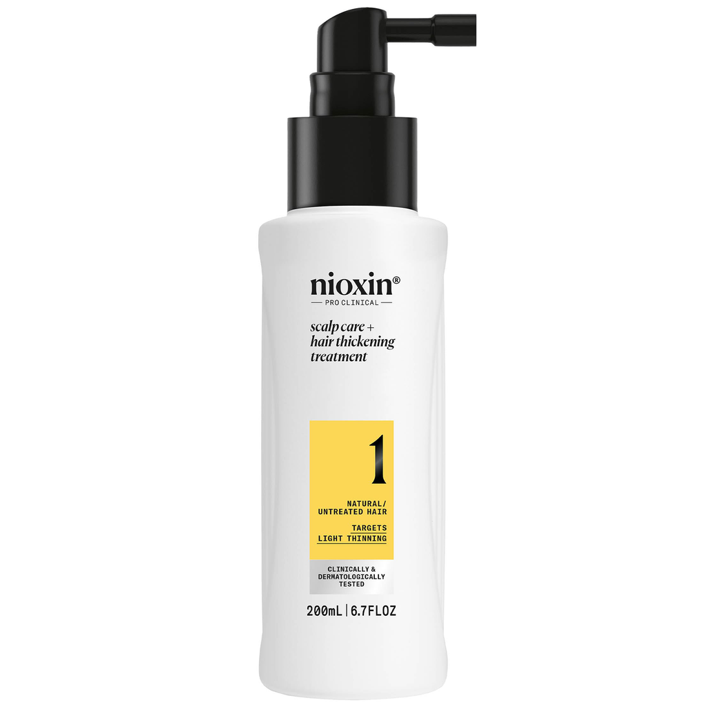 070018049216 - Nioxin System 1 Scalp Care + Hair Thickening Treatment 6.7 oz / 200 ml | Natural / Untreated Hair