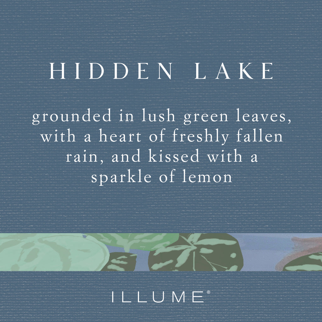 644911009198 - Illume Matte Ceramic Candle 5.8 oz / 165 g - Hidden Lake