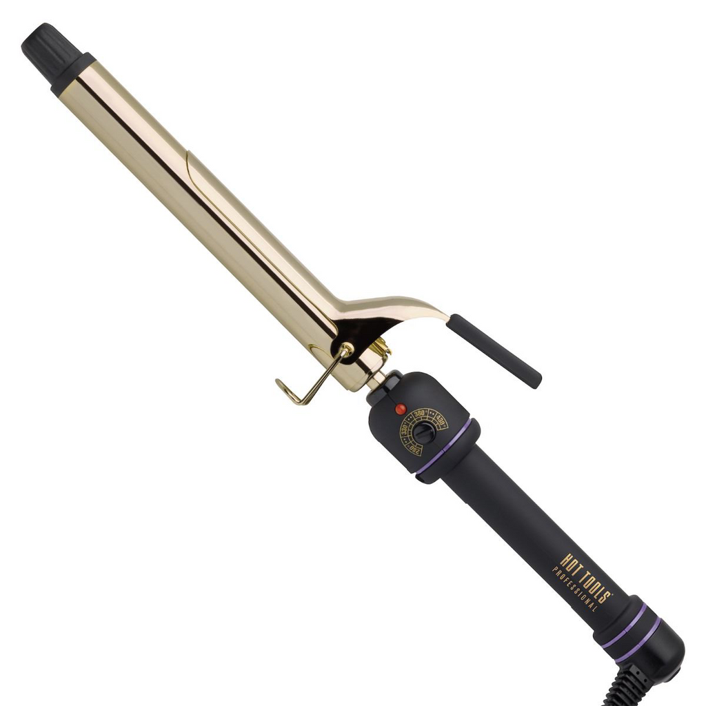 Hot Tools 24K Gold Curling Iron / Wand 1" - Extra Long Barrel - 078729511817