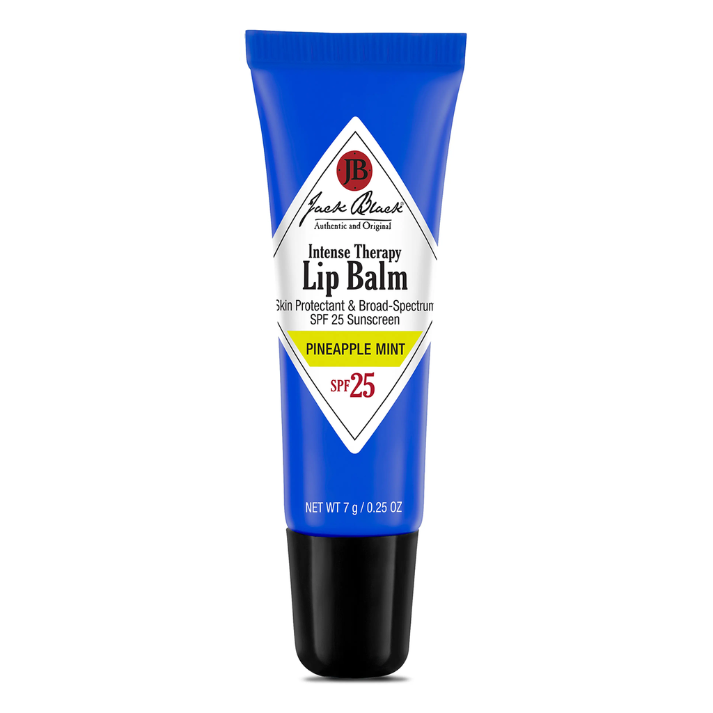 Jack Black LIP BALM TRIO Intense Therapy Lip Balm SPF 25 0.25 oz / 7 g - Natural Mint + Shea Butter + Pineapple Mint