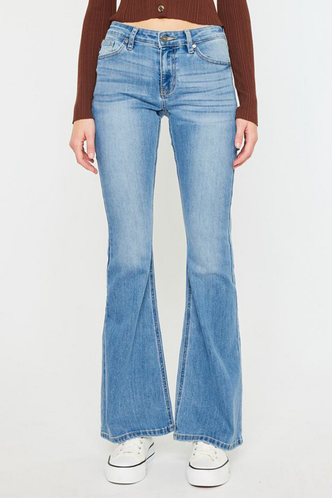 Kancan Ilene Mid-Rise Tall Flare Jeans KC6102TL