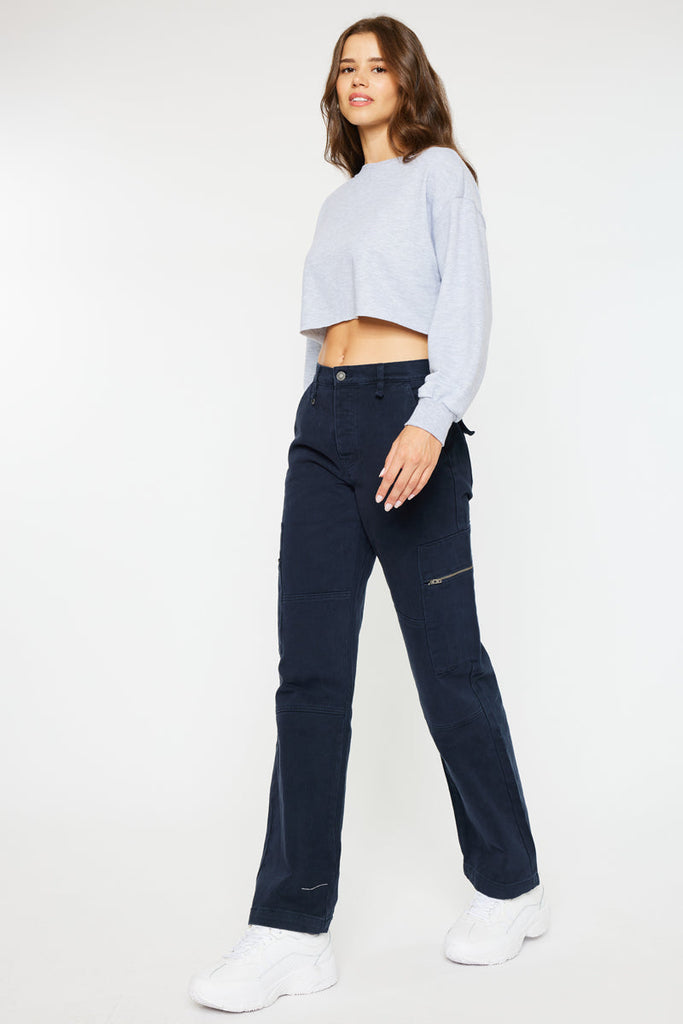 KanCan Jainie High-Rise Straight Jeans KC7898NV