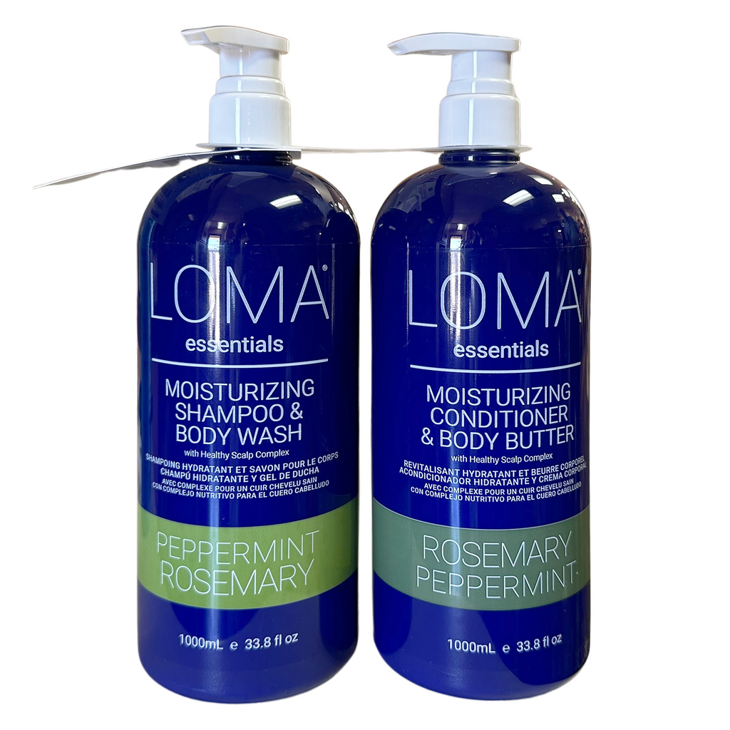 Loma Essentials Peppermint Rosemary Moisturizing Shampoo & Conditioner Liter Duo - 876794002519