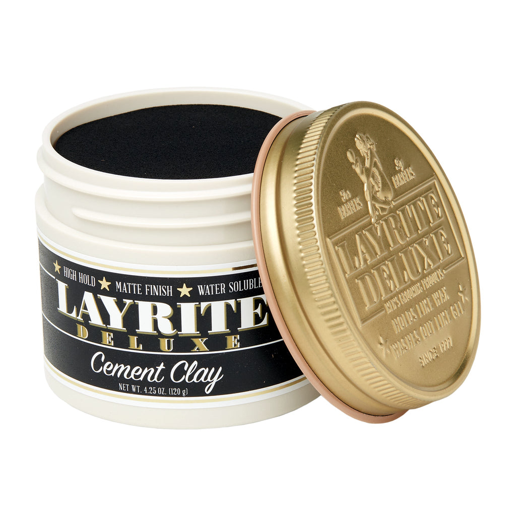 857154000239 - Layrite Cement Clay 4.25 oz / 120 g | High Hold / Matte Finish