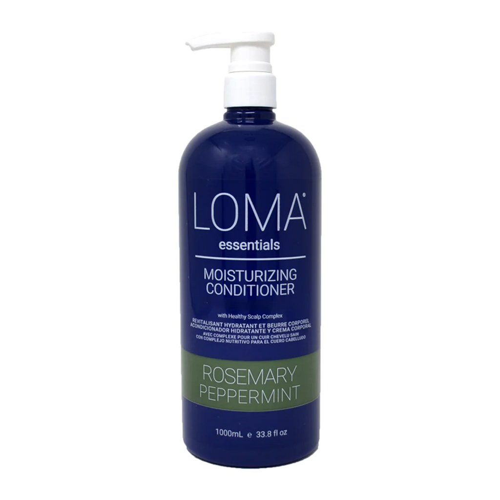876794002519 - 876794001734 - 876794001796 - LOMA Essentials Peppermint Rosemary Moisturizing Shampoo & Conditioner Liter Duo 1000 ml / 33.8 oz