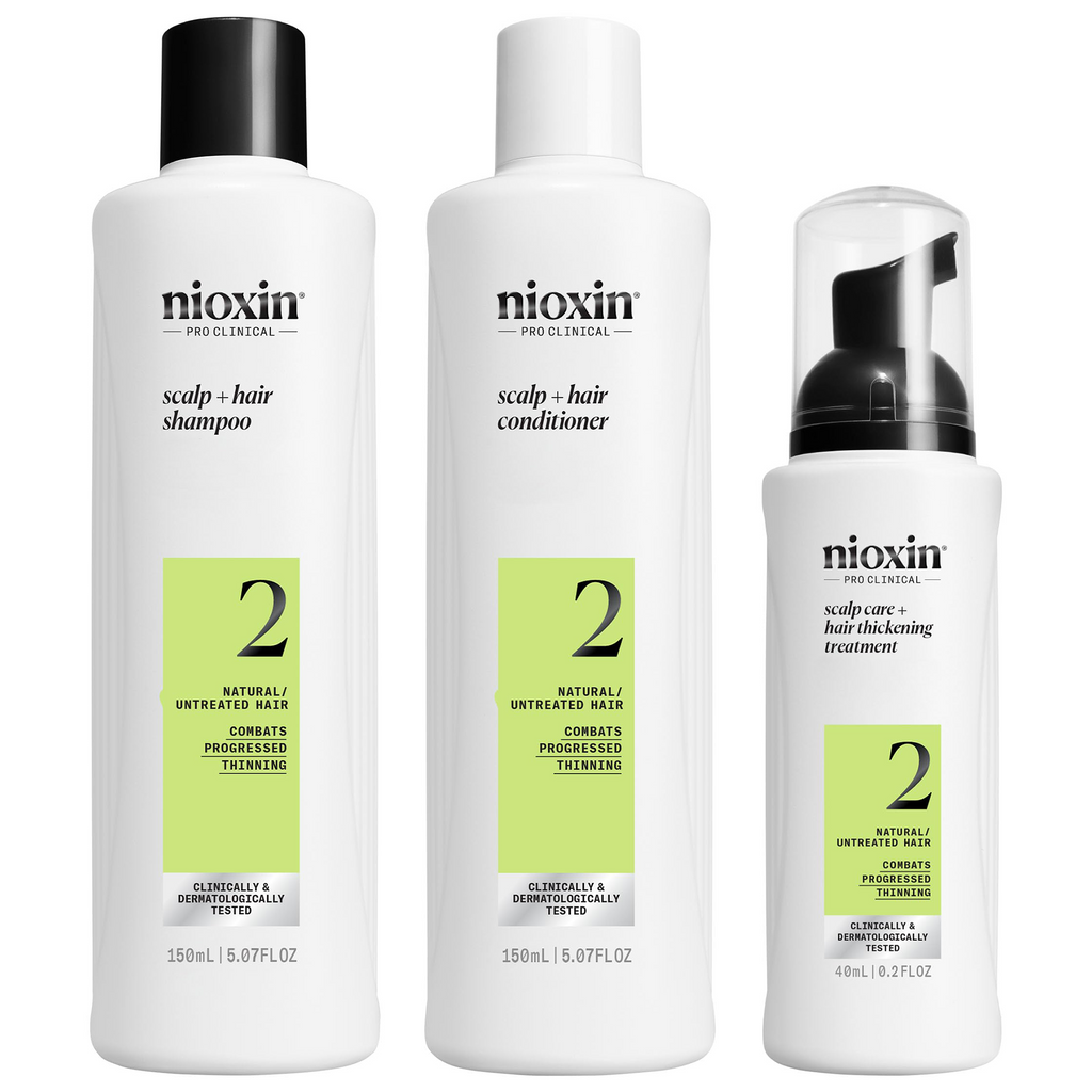 4064666715254 - Nioxin System 2 Scalp Care + Hair Thickening System 3-Step Kit | Natural / Untreated Hair