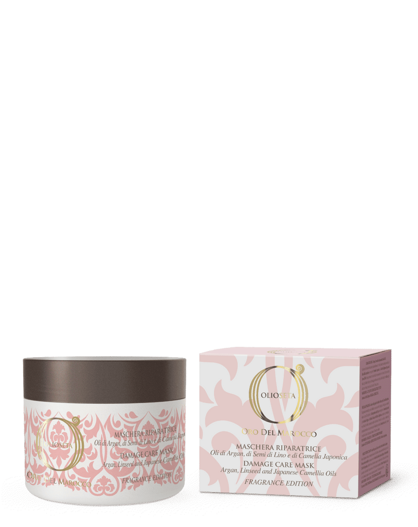 Barex Italiana Olioseta Oro Del Marocco Damage Care Mask 8.45 oz | Argan, Linseed and Japanese Camellia Oils - 8006554015530