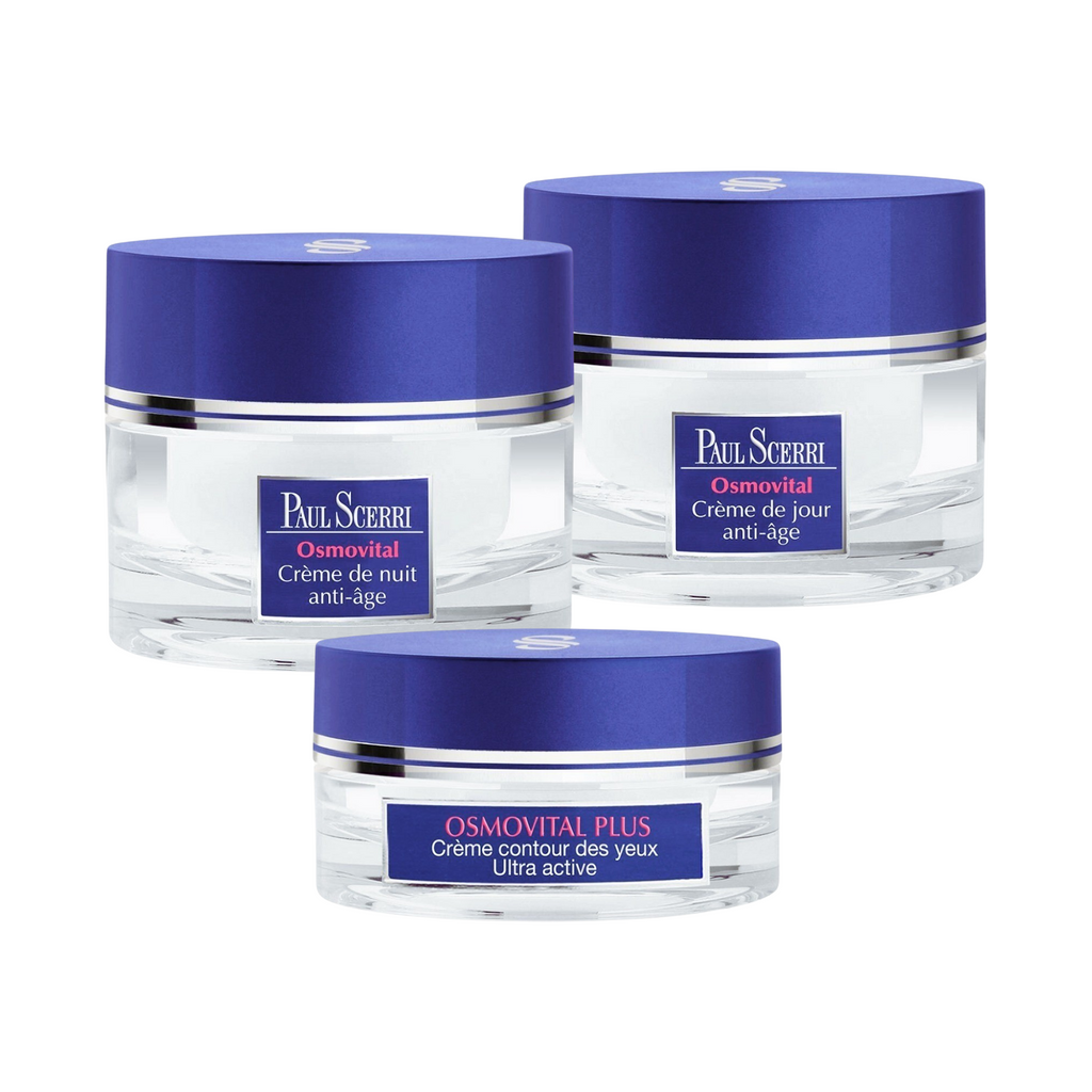 Paul Scerri OSMOVITAL PLUS 3-Piece Kit | Day Cream, Night Cream & Ultra Active Eye Cream