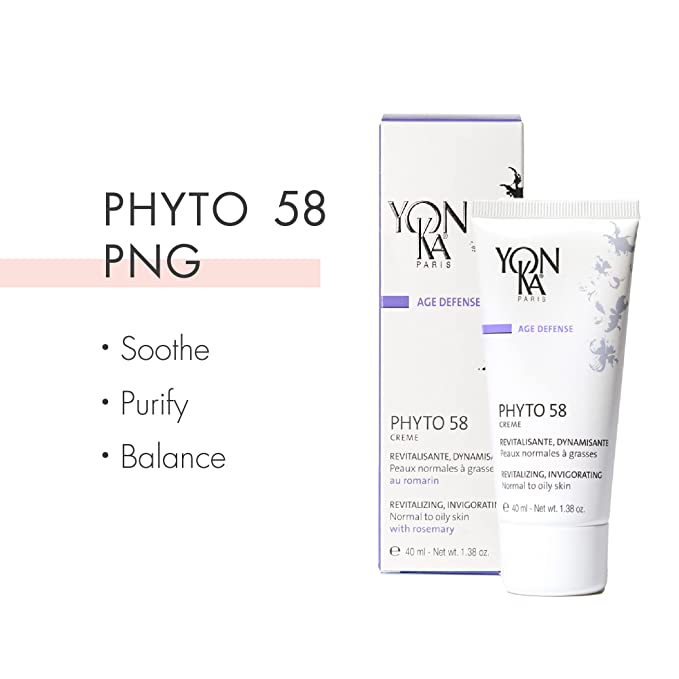 Yon-ka Phyto 58 PNG 40 ml / 1.38 oz - For Normal to Oily Skin | Purifying Night Cream - 832630003256
