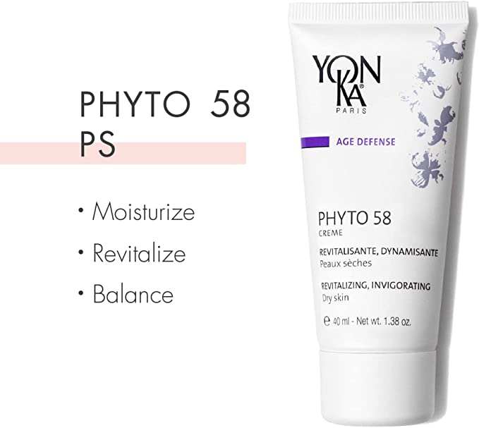 Yon-ka Phyto 58 PS 40 ml / 1.38 oz - Dry Skin | Revitalizing Night Cream - 832630003249
