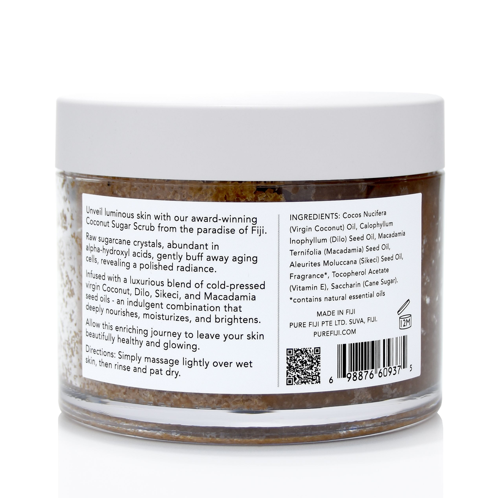 Pure Fiji Coconut Sugar Scrub 10.14 oz / 300 ml - Pineapple