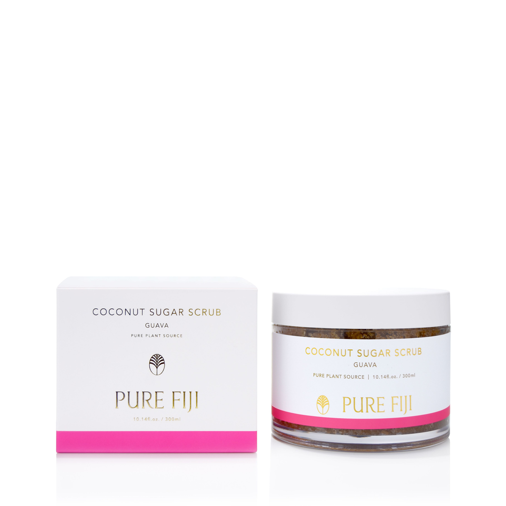 Pure Fiji Coconut Sugar Scrub 10.14 oz / 300 ml - Guava