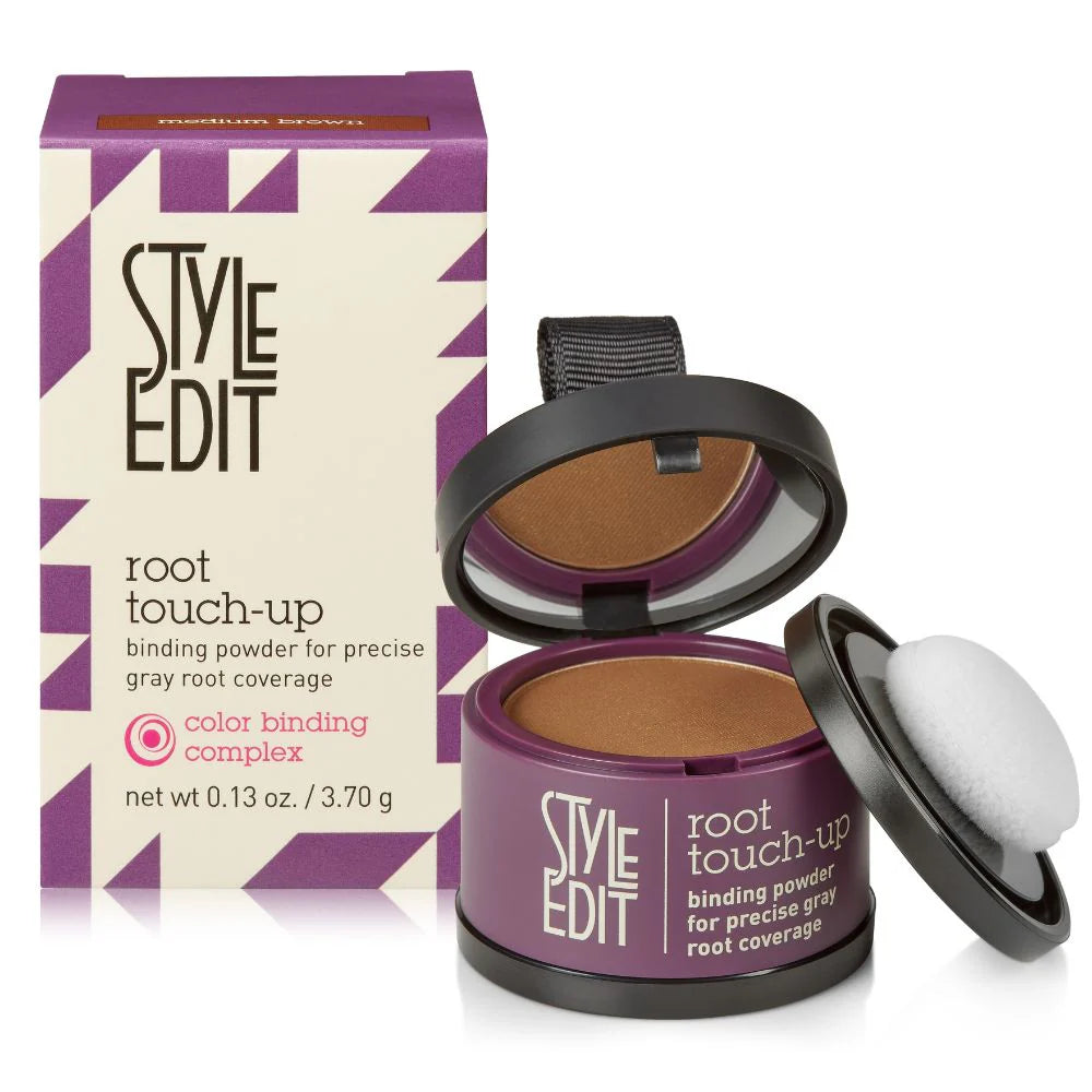 Style Edit Root Touch-Up Binding Powder Hair Color 3.7 g - Medium Brown